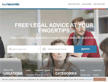 Tablet Screenshot of localsolicitors.com